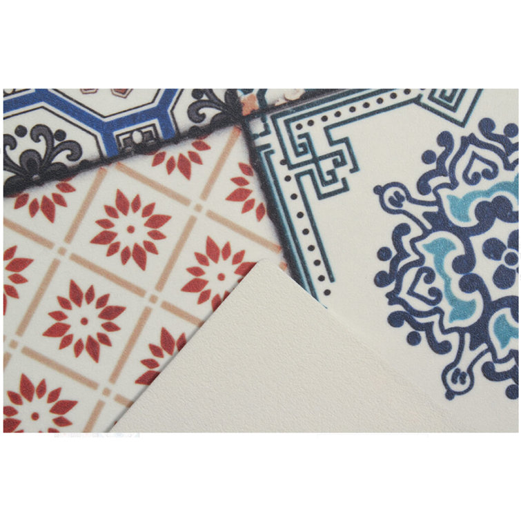 Marlow Home Co. Edgartown Red/Blue/Black Rug Wayfair.co.uk